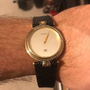 Gucci Watch with Genuine Lizard skin band